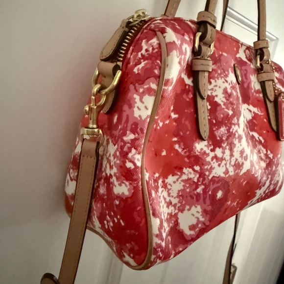 Coach Mini Bennett Peyton Multi-Color Satchel Top Handle Bag - Picture 10 of 11